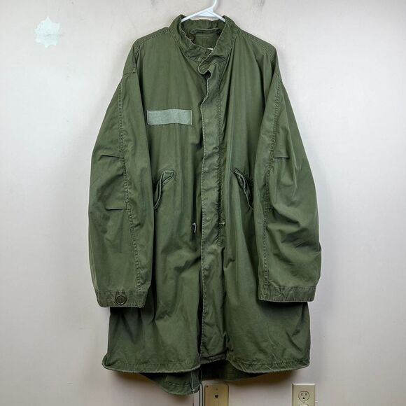 VTG 80s M65 US Military Fish Tail Parka Extreme Cold Weather Green Size M - Picture 1 of 8